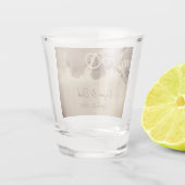 Rustige Westerne bruine paardenweddenschap Shot Glas (Achterkant)