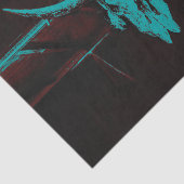 Rustige Westerne bull Koe Skull Blauwgroen Bruin L Tissuepapier (Detail)