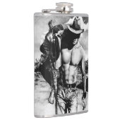 Rustige Westerne cowboy Cool Masculine Art Modern Heupfles (Rechts)