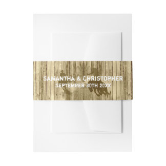 Rustige westerne cowboy wilde westbruiloft uitnodigingen wikkel