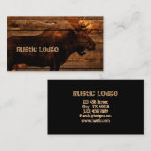 , rustige WESTERNE landbossen MOOSE Visitekaartje (Voorkant / Achterkant)