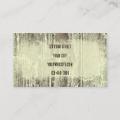 Rustige Westerne oude stijl Bull Skull Visitekaartje (Achterkant)