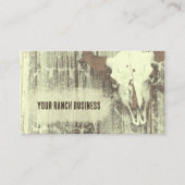 Rustige Westerne oude stijl Bull Skull Visitekaartje (Voorkant)