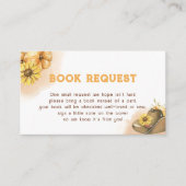 Rustige Westerne Rodeo Baby shower Book Request Informatiekaartje (Voorkant)