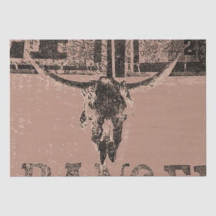 Rustige Westerne stip Bruin Verhard Tissuepapier