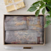 Rustige Westerne stip Gele zonnebloemen Tissuepapier (Geschenk)