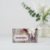 Rustige Westerne stip Gele zonnebloemen Visitekaartje (Staand voorkant)