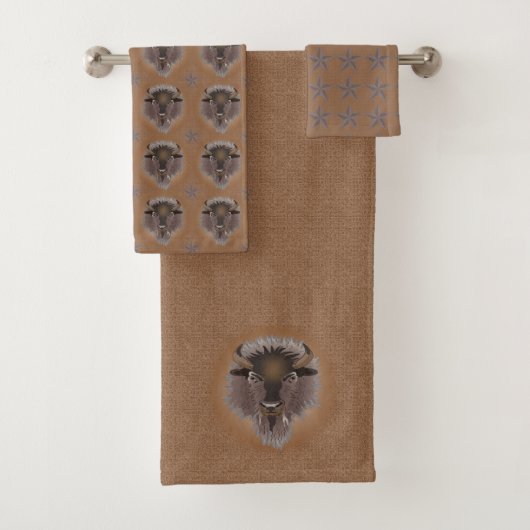 Rustige Westerne vlakten Bison Bad Handdoek (Insitu)