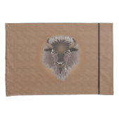 Rustige Westerne vlakten Bison Kussensloop (Voorkant-Rechts)
