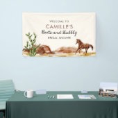 Rustige Westerse Bruidsdouche Welkomstbanner Spandoek (Beurs)