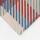 Rustige White Moose Antlers Berry Pset Monogram Fleece Deken (Hoek)