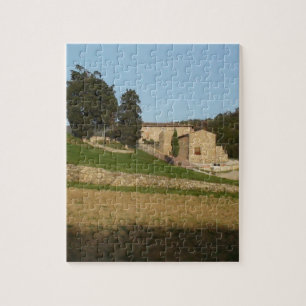 Rustige wijngaarden, Toscane, Italië, gouden toon Legpuzzel