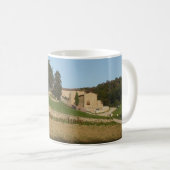 Rustige wijnmakerij Toscane Italië bruine en goudt Koffiemok (Voorkant rechts)