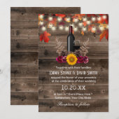 Rustige wijnoogstflesherfst laat barnengevechten v kaart (Voorkant / Achterkant)