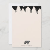 Rustige Wilderness Moose Baby Boy Shower Kaart (Achterkant)