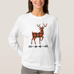 Rustige Wildlife Red Black Gold Pset Deer T-shirt