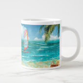 Rustige Windsurf Scene Extra Grote Beker (Rechts)