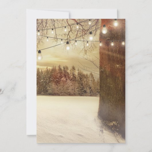 Rustige Winterkerst-feestdag Kaart (Achterkant)