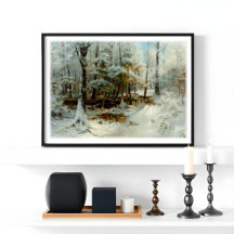 Rustige wintermiddag door William Bliss Baker