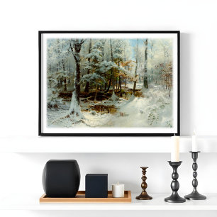 Rustige wintermiddag door William Bliss Baker Foto Afdruk