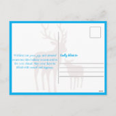 Rustige winternacht rendieren Kerstmis Feestdagenkaart (Achterkant)