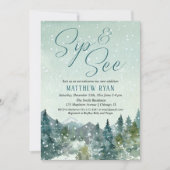 Rustige winterslaap en zie, ontmoet baby shower kaart (Voorkant)