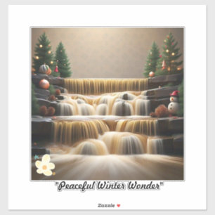 "Rustige wintervakantie" Sticker