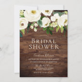 Rustige Witte bloemen en Vrijgezellenfeest van Cre Kaart (Voorkant)