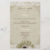 Rustige Witte Dagen en Lace Menu (Voorkant)