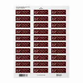 Rustige witte deer Antlers Buffalo Check Pset Etiket (Full Sheet)