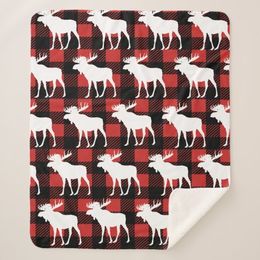 Rustige witte gans en buffelplaat sherpa deken (Voorkant)