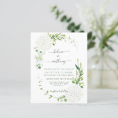 Rustige witte hydrangea Wedding (Staand voorkant)