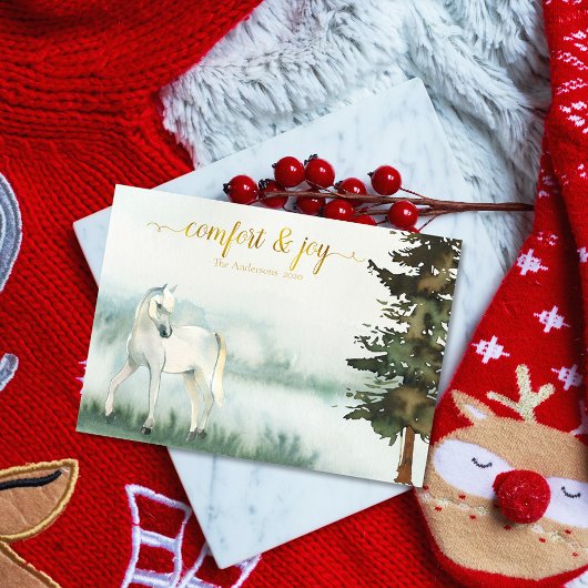 Rustige, witte paarse kerst feestdagen kaart