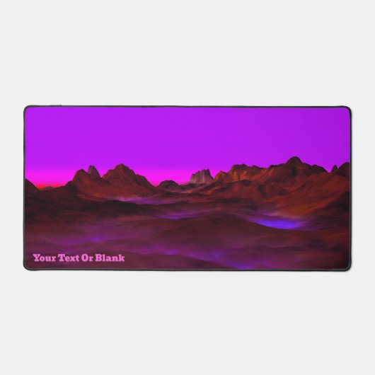 Rustige woestijnavond bureaumat (Voorkant)