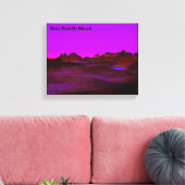 Rustige woestijnavond canvas afdruk (Insitu (Woonkamer))