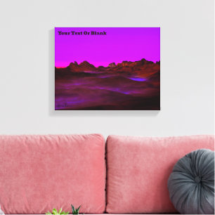 Rustige woestijnavond canvas afdruk