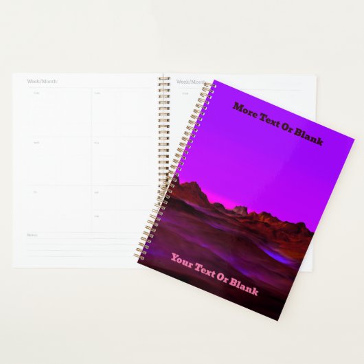 Rustige woestijnavond planner (Display)