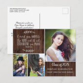 Rustige Wood Christelijk Afstuderen Bijbelversie Briefkaart (Voorkant / Achterkant)