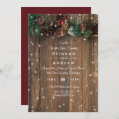 Rustige Wood Country Kerstmis Pine Garland Sparkle (Voorkant / Achterkant)