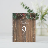 Rustige Wood Country Kerstmis Pine Garland Sparkle (Staand voorkant)