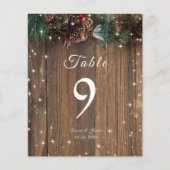 Rustige Wood Country Kerstmis Pine Garland Sparkle (Voorkant)