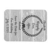 Rustige Wood Coupé sparen de Datum Magneet (Horizontaal)