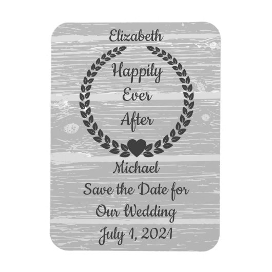 Rustige Wood Coupé sparen de Datum Magneet (Verticaal)