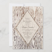 Rustige Wood Grain Retirement Kaart (Voorkant)