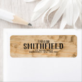 Rustige Wood Return Address Label (Insitu)