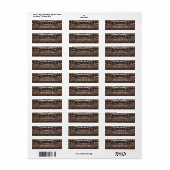 Rustige Wood Return Address Label (Full Sheet)
