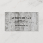 Rustige Wooden Textuur Grafische Zakwagen Visitekaartje (Achterkant)