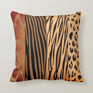 Rustige Zebra Stripe Pillow, gedrukt op een proefd Kussen