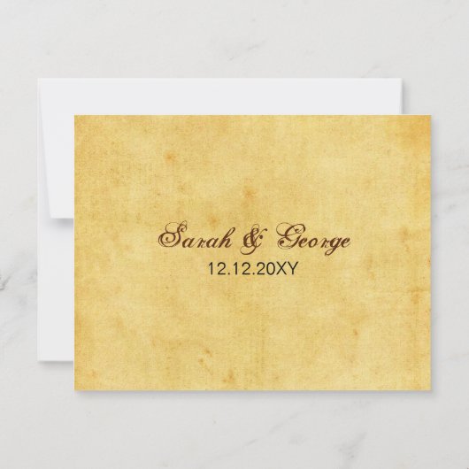 rustige , , zeehondenstrandbruiloft rsvp (Achterkant)