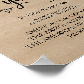 Rustige zegendonatie of bijdragenbord voor wijnsto poster (Hoek)